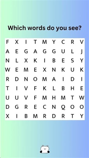 453. Can You Find All The Hidden Words? #quiz #wordpuzzlegame #braingames #wordfinds #wordsearch
