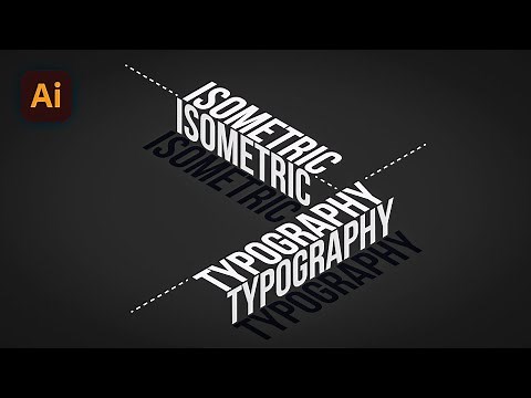 How to Create Isometric Text Effect in adobe Illustrator