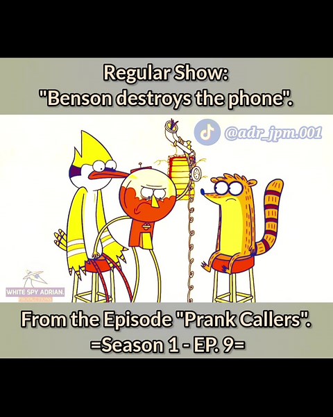 Benson's Hilarious Phone Prank from Regular Show