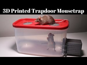 3D Printed Trapdoor Mousetrap In Action - Invented By A Youtube Viewer