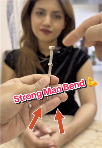 Strong Man Bend 💪 #magic