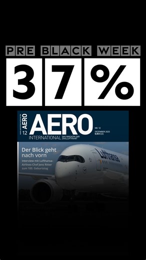 ✈️ Pre Black Week startet jetzt: Sichere dir 50% auf das AERO INTERNATIONAL Jahresabo 5€ Amazon-Gutschein gratis dazu! | Aero International