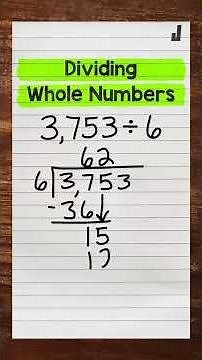 Division | Dividing Whole Numbers