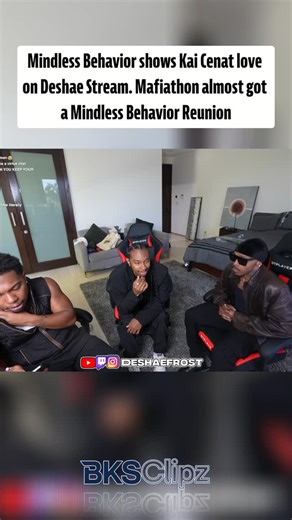 Ty Waterman on Instagram: "Mindless Behavior’s Prodigy & RayRay sat down with Deshae Frost 👀🔥 They said Kai Cenat invited them to Mafiathon 3 but the dates didn’t line up 💻💔 R&B legends Prodigy and Rayan aka RayRay from Mindless Behavior linked up with Deshae Frost and dropped some behind-the-scenes truth 🎤 They revealed Kai Cenat reached out to have them appear on Mafiathon 3 — but schedule changes made it impossible to pull up 😭 They still gave Kai props for showing love and said they’d 
