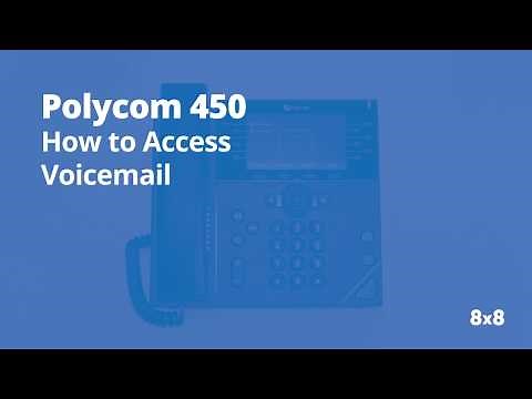 Polycom 450 Access Voicemail