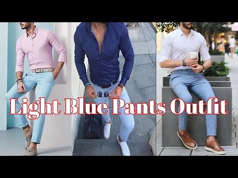Light Blue Pant With Matching Shirt Ideas | Men Fashion | by Look Stylish