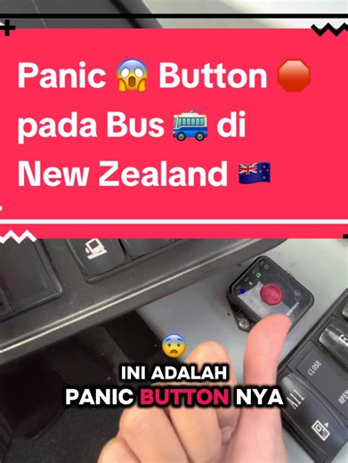 Ada loh Panic 🫨 Button 🛑 🚨 pada Bus 🚎 di New Zealand 🇳🇿 untuk Safety 👷‍♂️pada Supir Bus #supirbusindonesia🇮🇩 #supirbusnz #newzealand🇳🇿