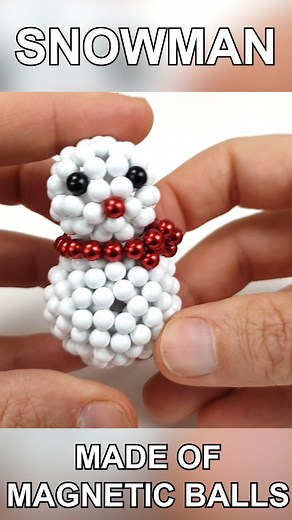 18K views · 154 reactions | Snowman made of Magnetic Balls :) | Magneticgames | Facebook
