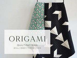 Origami Quilt Pattern PDF Download | Modern Quilt Pattern - Etsy