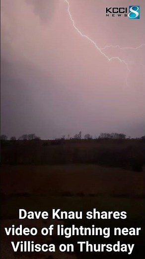 Video: Lightning from April 17, 2025, storms near Villisca, Iowa
