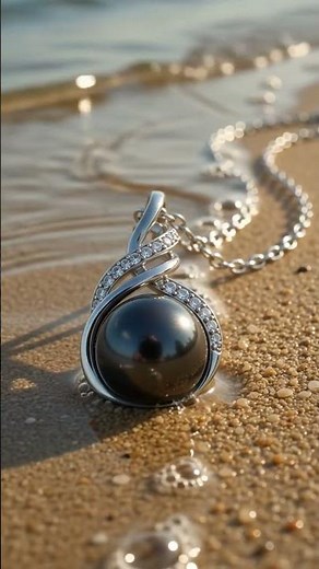 TRYNDI Real Tahitian Black Pearl Knot Necklace | Luxury Pearl Jewelry for Her