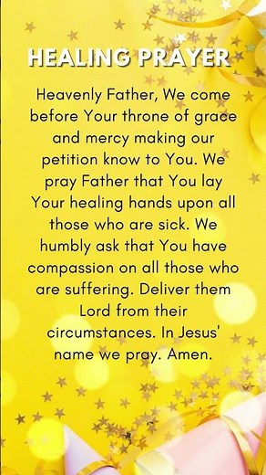The Most Powerful Healing Prayer - Short Prayer for Healing and Recovery