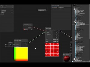 Shade graph tiling and offset node and UV maps