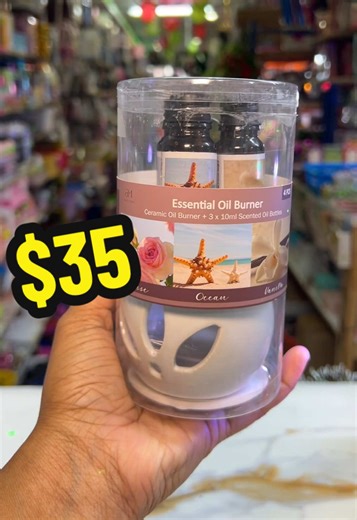 Oil burner set $35 includes oil burner,tea candle & 3 oils✨ 🇹🇹Better Deal Super Store,Point Fortin main road 2 buildings after license office on the left opposite Guava road #oilburner #essientialoils #pointfortin #trinidad🇹🇹 #fypシ゚