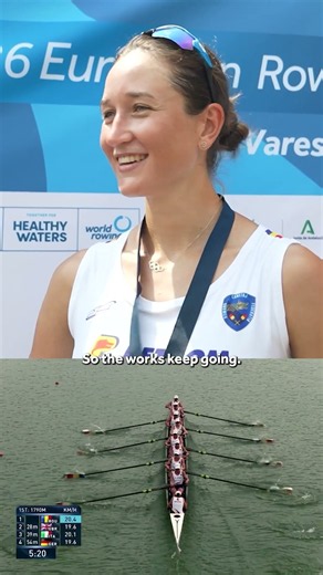 🎙️ “I can’t wait to compete at the Worlds!” #ERCHVarese #EuropeanRowingChamps
