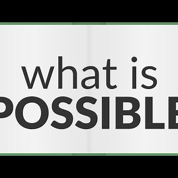 Possible | meaning of Possible