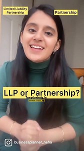 226K views · 741 shares | LLP or Partnership?#companyregistration #business #company #gst #startup #businessregistration #gstregistration #registration #trademark #companyformation #privatelimitedcompany #incometax #cacregistration #gstfiling #tax #copyright #legal #fssai #entrepreneur #legalservices #llp #india #ngoregistration #startupindia #accounting #trademarkregistration #ngo #pvtltd #limitedliabilitypartnership #bhfyp | Neha Nagar | Facebook