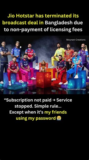 Jio Hotstar has terminated its broadcast deal in Bangladesh due to non-payment of licensing fees