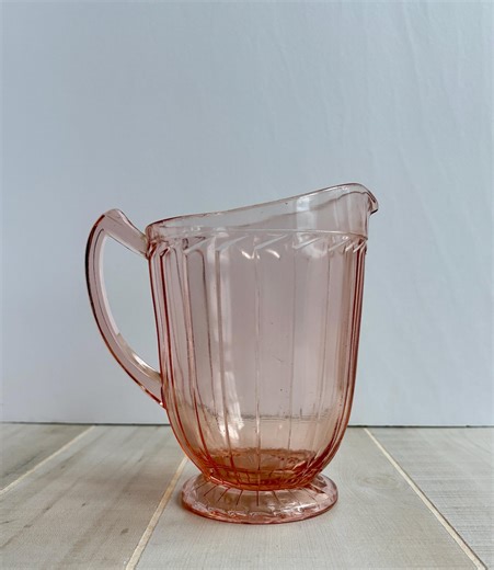 Jeannette Glass Pink Sierra 32oz Pitcher Depression Glass - Etsy
