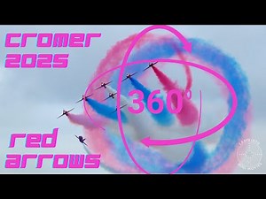 Red Arrows Stun Crowds at Cromer Festival | 360 captured in 8K video, Air Display Highlights 2025