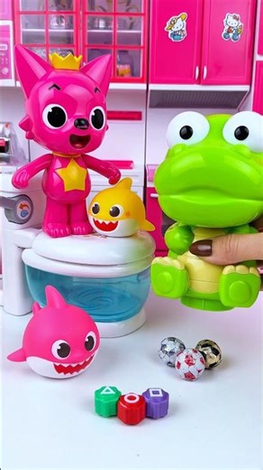 ASMR Unboxing Pinkfong & Pororo Bath Toy Set | Satisfying Toy Play with Subi Unboxing Toys