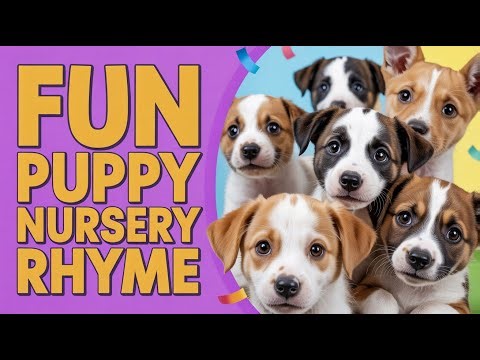 Puppy Dance Song for Kids – English Dog Cartoon Nursery Rhyme with Cute Music Learning
