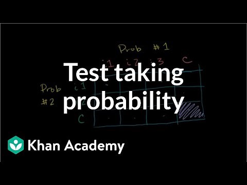 Test taking probability and independent events | Precalculus | Khan Academy