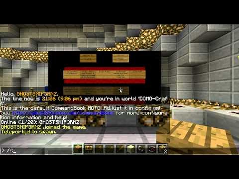 MINECRAFT - How To Set Spawn Using Command Book **SIMPLE** HD