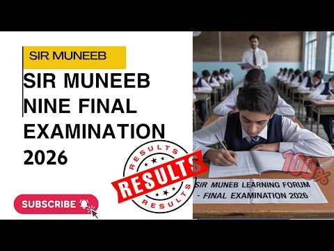Nine final Examination 2026 by sir Muneeb| Nine guess paper 2026 Karachi board