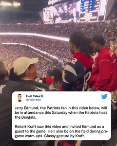 140K views · 2.2K reactions | Robert Kraft invites Pats fan to next home game! What a classy move from Robert Kraft!  | New England Patriotz Eye Candy Land | Facebook