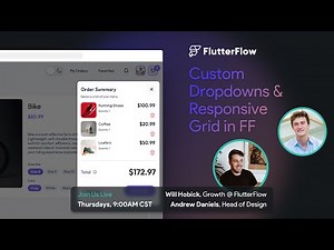 Advanced Dropdowns and custom dialogs in FlutterFlow! -- UI/UX Livestream