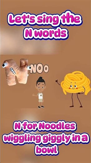 N is for Nose! 👃 | Letter N Words for Kids #abcforkids