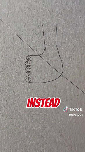 how to draw a foot🦶. cttro #art #fyp #drawingtips #letsdrawsomething #educational #foryou #drawing