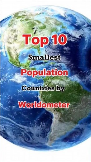 Independent smallest countries by population | WORLDOMETER.#shorts #countries #population #lowest