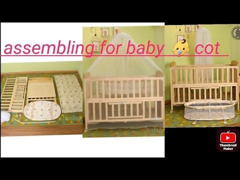 How to Assembling Babyhug Kelly wooden Cot for baby 👶