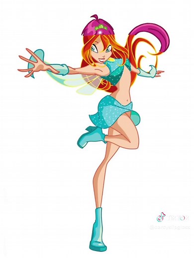 Stunning Red Hair Transformation of Tecna in Winx Club