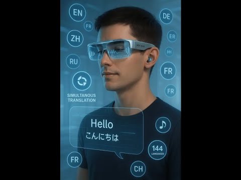 HY-G9 AI Smart Glasses | Real-Time 144-Language Translator for Global Travel