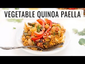 VEGAN QUINOA PAELLA | easy one pan recipe