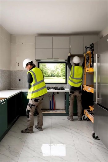 Kitchen Transformation Timelapse | Empty Room to Fully Furnished #luxuryliving #interiordesign