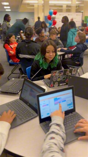 Celebrating Computer Science Education Week with Microsoft. Together, we’re inspiring the next generation in STEM through captivating books and engaging interactions. Microsoft’s commitment to diversity and empowerment shines as they partner with our school district to cultivate a future where every student sees themselves in the exciting world of technology. | Charlotte-Mecklenburg Schools