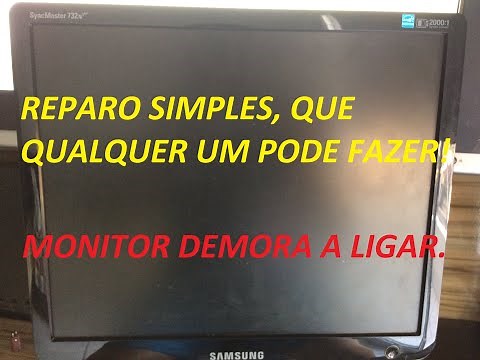 COMO REPARAR MONITOR QUE, DEMORA A LIGAR! FÁCIL!