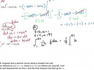 MATH&151 Section 5.4 and MATH&152 Section 1.4 - Integration Formulas and Net Change