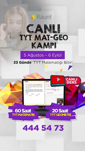 Canlı TYT Yaz Kampı ile YKS 2025’e Hazırlanın