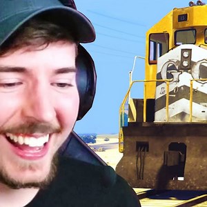 Can You Stop The INVINCIBLE Train in GTA 5?! | MrBeast Gaming