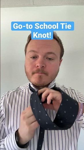 Master the Ultimate Tie Knot for SCHOOL UNIFORMS - Look Sharp and Confident! #shorts #short