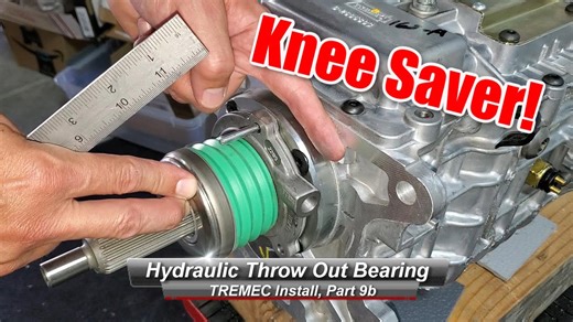 TREMEC TKOTKXT56 Install, Part 9b How to install a Hydraulic Throw Out bearing or Slave Cylinder