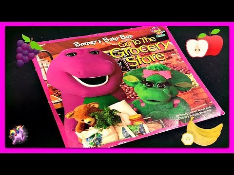 BARNEY AND BABY BOP "GO TO THE GROCERY STORE" - Read Aloud - Storybook for kids, children