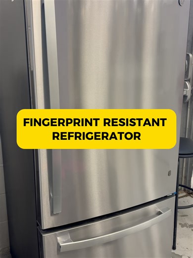 GE 21 CU. FT. Bottom Freezer Refrigerator 🧊 ✅ Fingerprint Resistant ✅ FrostGuard™ Tech ✅ Easy Organization ✅ Bottom Freezer #applicances #freezermeals #furniturestores #canadalife #canadatiktok