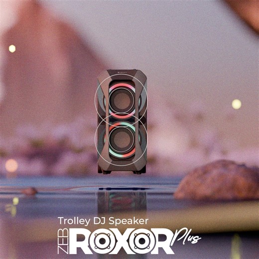 Zebronics on Instagram: "The wait is over. The chaos is real 🔊🔥 Introducing the Zeb Roxor Plus, a Trolley DJ speaker built to bring bigger sound, bigger energy, and non-stop vibes wherever it rolls in. #Zebronics #RoxorPlus #Trolleyspeaker #alwaysahead"
