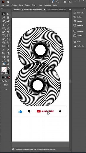 Rotating Spiral Flower Vector Design | Illustrator Tutorial